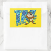 TAZ™ Tornado Rechteckiger Aufkleber (Tasche)