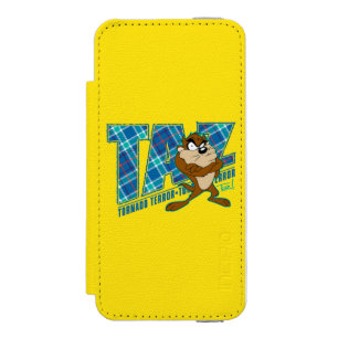 TAZ™ Tornado Terror Kariert Incipio Watson™ iPhone 5 Geldbörsen Hülle