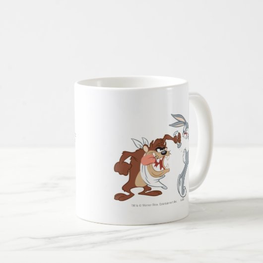 TAZ™ und BUGS BUNNY™ Kaffeetasse (VorderseiteRechts)