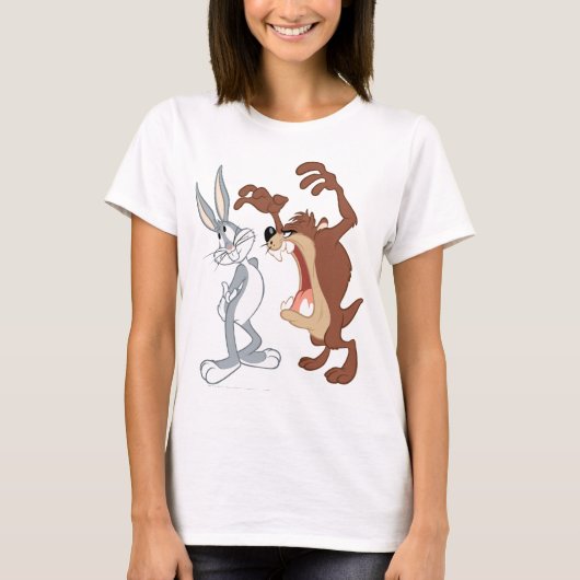 TAZ™ und BUGS BUNNY™ nicht einmal Flinching - Farb T-Shirt (Vorderseite)