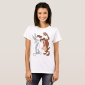 TAZ™ und BUGS BUNNY™ nicht einmal Flinching - Farb T-Shirt (Vorne ganz)