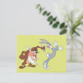 TAZ™ und BUGS BUNNY™ Postkarte (Stehend Vorderseite)