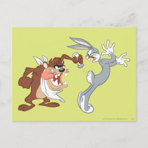 TAZ™ und BUGS BUNNY™ Postkarte