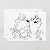 TAZ™ und She-Devil Postkarte (Vorne/Hinten)
