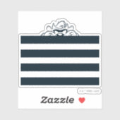 TAZ™ versteckt sich in Streifen Aufkleber (Blatt)