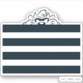 TAZ™ versteckt sich in Streifen Aufkleber (Vorderseite)