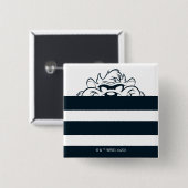 TAZ™ versteckt sich in Streifen Button (Vorne & Hinten)