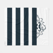 TAZ™ versteckt sich in Streifen Fleecedecke (Vorderseite (Horizontal))