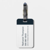 TAZ™ versteckt sich in Streifen Gepäckanhänger (Rückseite vertikal)