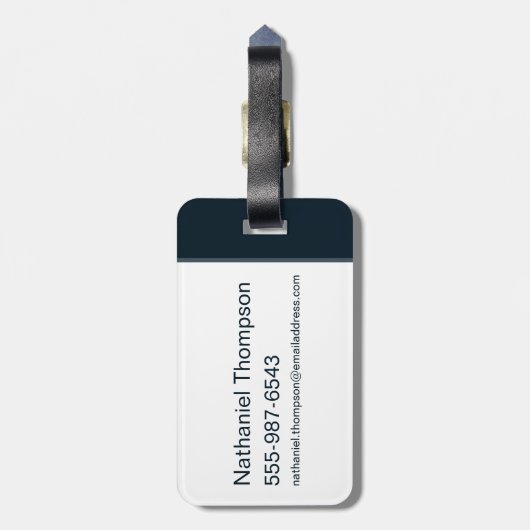 TAZ™ versteckt sich in Streifen Gepäckanhänger (Rückseite vertikal)