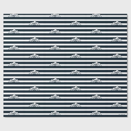 TAZ™ versteckt sich in Streifen Geschenkpapier (Flach)