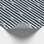 TAZ™ versteckt sich in Streifen Geschenkpapier (Ecke)