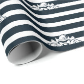 TAZ™ versteckt sich in Streifen Geschenkpapier (Rolleneckpunkt)