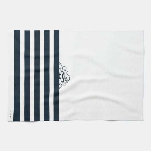 TAZ™ versteckt sich in Streifen Geschirrtuch (Horizontal)