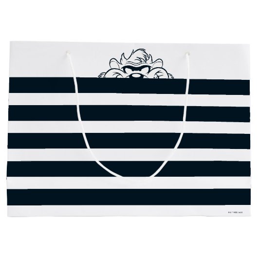 TAZ™ versteckt sich in Streifen Große Geschenktüte (Rückseite)