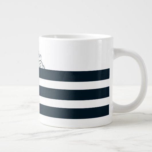 TAZ™ versteckt sich in Streifen Jumbo-Tasse (Rechts)