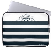 TAZ™ versteckt sich in Streifen Laptopschutzhülle (Vorderseite)
