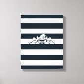 TAZ™ versteckt sich in Streifen Leinwanddruck (Vorderseite)