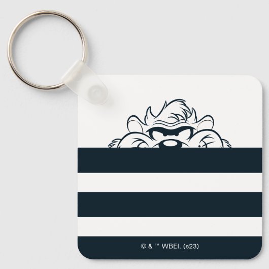 TAZ™ versteckt sich in Streifen Schlüsselanhänger (Vorderseite)