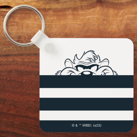 TAZ™ versteckt sich in Streifen Schlüsselanhänger (Vorderseite)