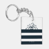 TAZ™ versteckt sich in Streifen Schlüsselanhänger (Vorderseite links)