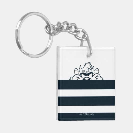 TAZ™ versteckt sich in Streifen Schlüsselanhänger (Vorderseite links)