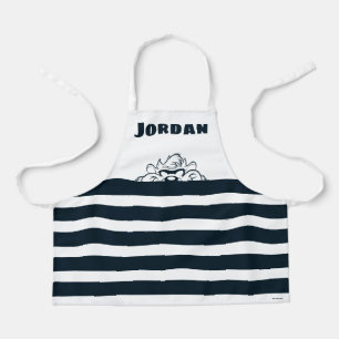 TAZ™ versteckt sich in Streifen Schürze