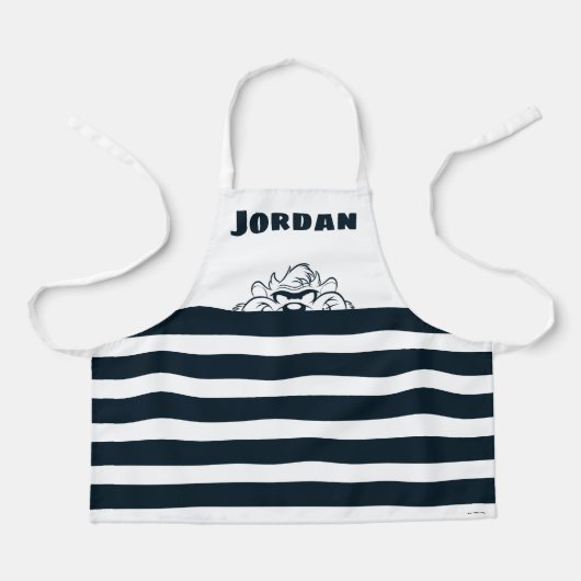 TAZ™ versteckt sich in Streifen Schürze (Vorderseite)