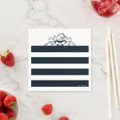 TAZ™ versteckt sich in Streifen Serviette (Beispiel)