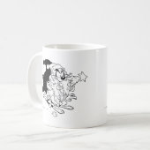 TAZ™ Weihnachtsbaum essend Kaffeetasse (Vorderseite Links)