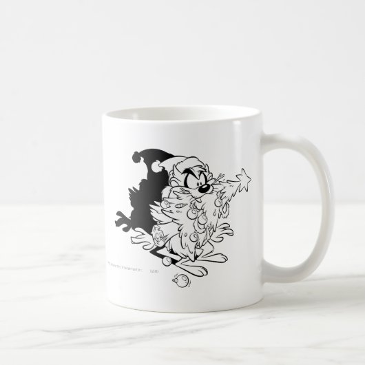 TAZ™ Weihnachtsbaum essend Kaffeetasse (Rechts)