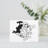 TAZ™ - Weihnachtsbaum Feiertagspostkarte (Stehend Vorderseite)