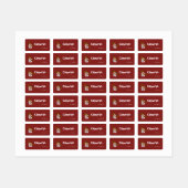 TAZ™ Whirling Tornado Etiketten (Blatt)