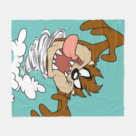 TAZ™ Whirling Tornado Fleecedecke (Vorderseite (Horizontal))