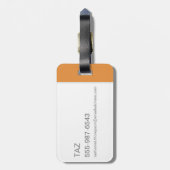 TAZ™ Whirling Tornado Gepäckanhänger (Rückseite vertikal)