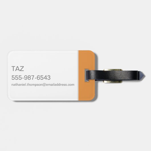 TAZ™ Whirling Tornado Gepäckanhänger (Rückseite horizontal)