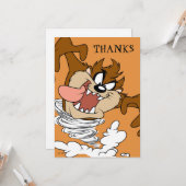 TAZ™ Whirling Tornado Karte (Vorderseite/Rückseite Beispiel)