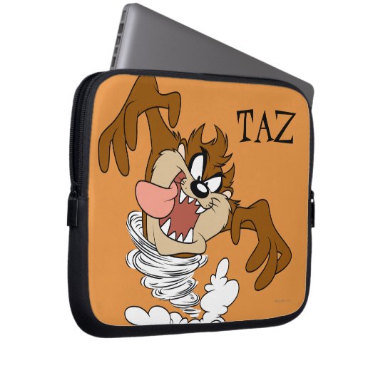 TAZ™ Whirling Tornado Laptopschutzhülle (Vorne Rechts)