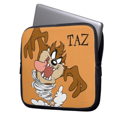 TAZ™ Whirling Tornado Laptopschutzhülle (Vorderseite Links)
