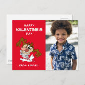 TAZ™ Whirling Tornado | Valentinstag Postkarte (Vorne/Hinten)