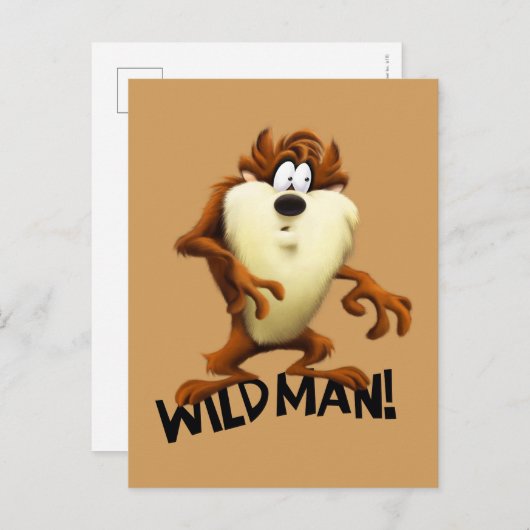 TAZ™ - Wilder Mann Postkarte (Vorne/Hinten)
