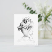 TAZ™ Zeichnend Postkarte (Stehend Vorderseite)