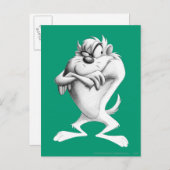 TAZ™ Zeichnend Postkarte (Vorne/Hinten)