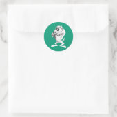 TAZ™ Zeichnend Runder Aufkleber (Tasche)