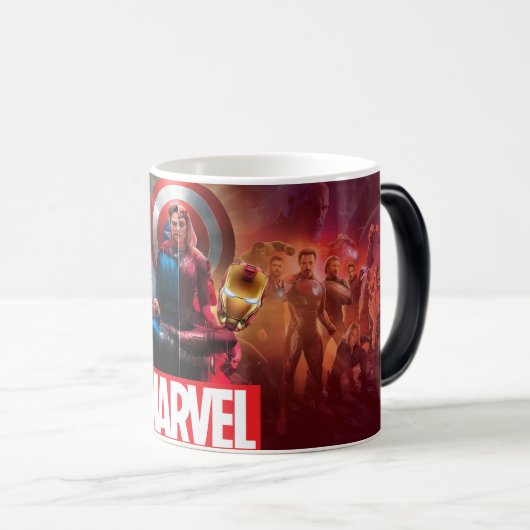 Taza 11 onzas de marvel verwandlungstasse (VorderseiteRechts)