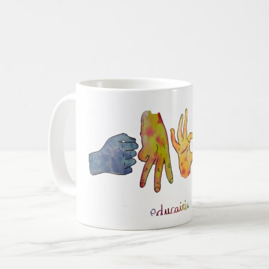 TAZA AMOR KAFFEETASSE (Vorderseite Links)