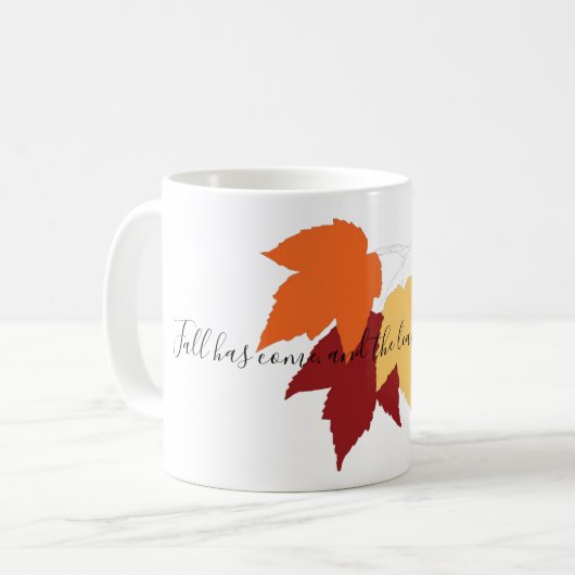 Taza "Arce de Otoño". Kaffeetasse (Vorderseite Links)