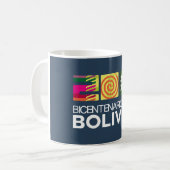 Taza bicentenario de Bolivia Kaffeetasse (Vorderseite Links)