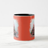 Taza Bicolor Bodegón de flores Zweifarbige Tasse (Mittel)