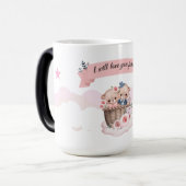 Taza blanca brillante verwandlungstasse (Vorderseite Links)